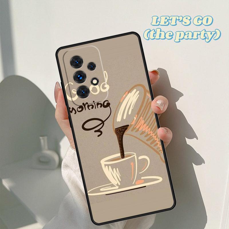 Чехол для телефона Любитель кофе и кофеина Для Samsung Galaxy A42 A31 A40 A51 A71 A32 A80 A91 A52 A72 A73 A20e A21S A50 A70 A11 A12 Обложка