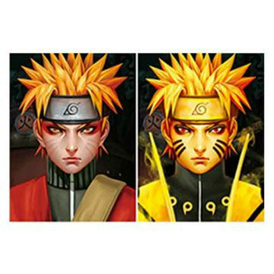 3D-лентикулярная аниме-картина: Академия Героев Наруто и Ван Пис