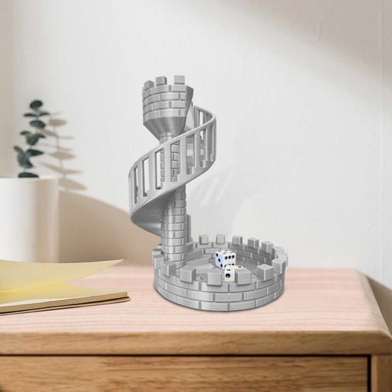 DND Dice Tower with Tray Dice Rolling Tower Dice Board Games Accessories for Role Playing Game Dungeons And Dragons D&D TRPG