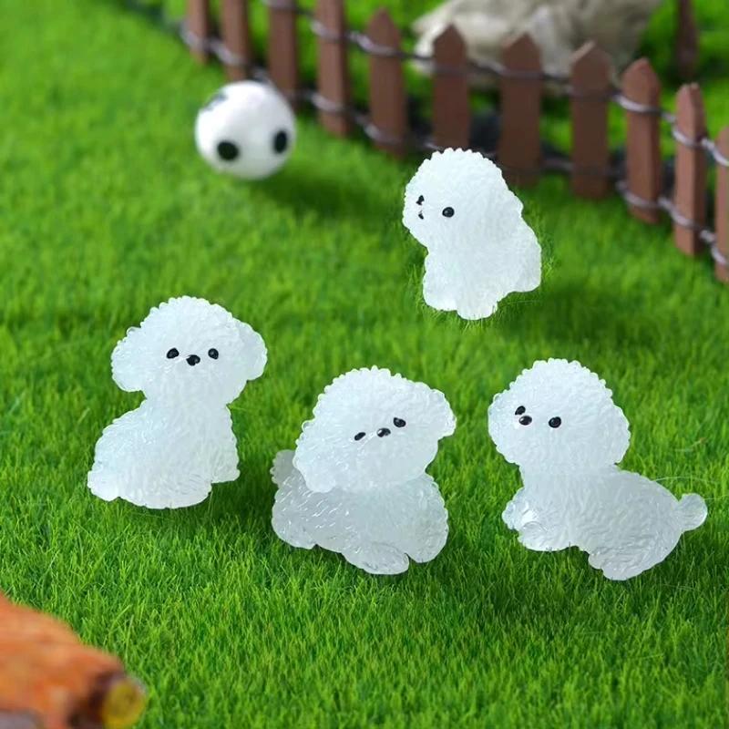 4Pcs/Set Luminescence 3D Cute Puppy Shoe Charms DIY Decoration for Clogs And Sandals Perfect Holiday Xmas Gifts Shoe Accessories