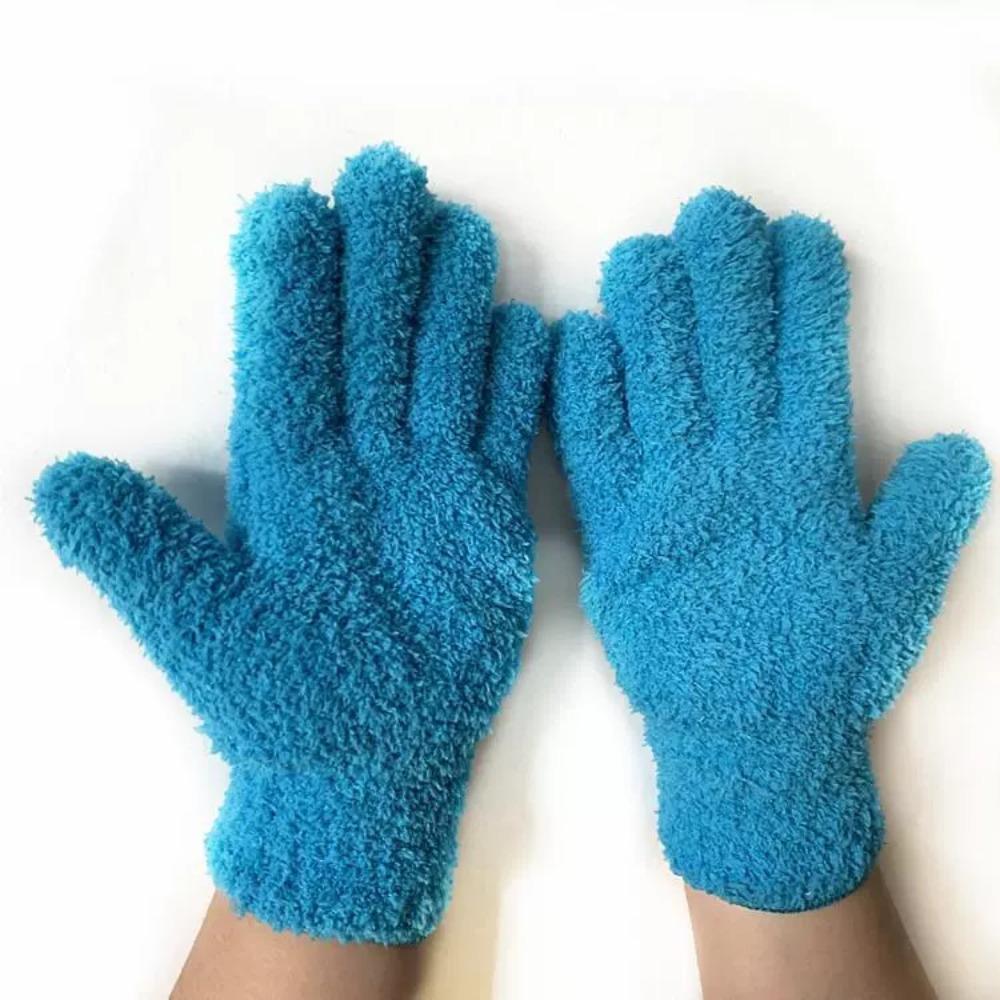 1 Pair Comfortable Microfiber Cleaning Gloves Super Soft Household Gloves  House Cleaning