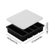 4 Grid Long Strip Ice-tray Ice Cube Tray Long Ice Stick Tray Silicone with Lid Rectangular Easy Release Ice Mold Bar Tools