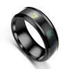 Intelligent Temperature Sensitive Titanium Steel Mood Ring In 5 Colors for Women and Men, Waterproof Emotion Feeling Jewelry