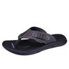 Men Flip Flops Hiking Sandals Leather Outdoor Summer White Black Wide Palm Blue Beach Shoes Plus Size Open Toe Plus Size
