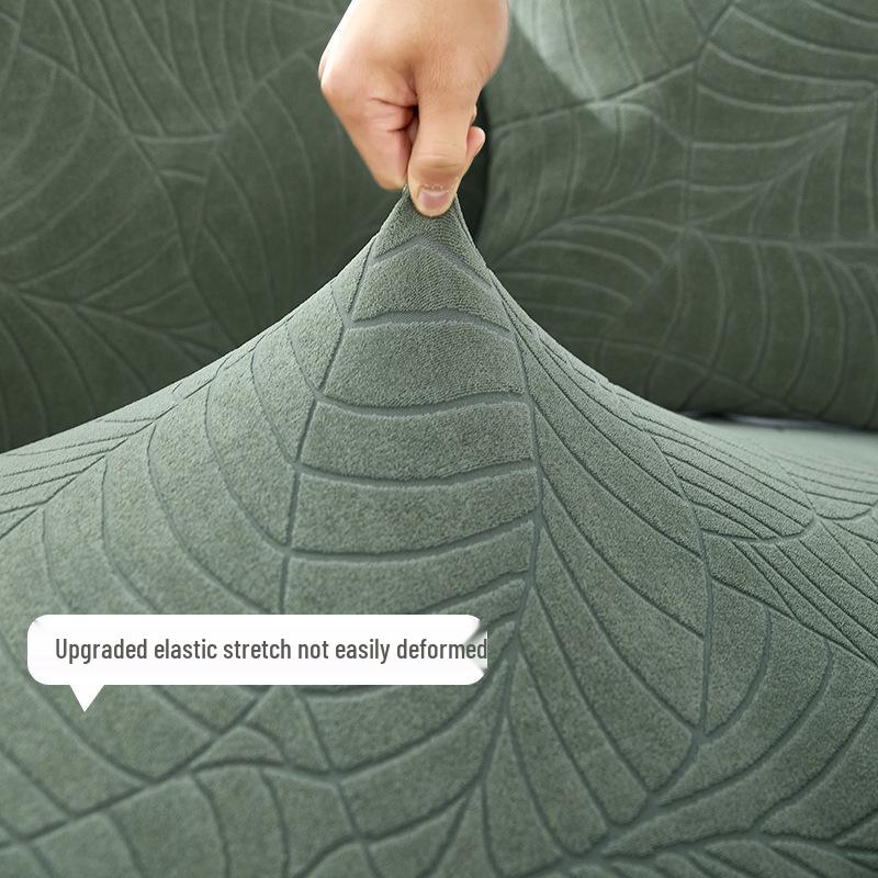 Водонепроницаемый жаккардовый чехол на диван с бархатистой текстурой - Всеобъемлющий, Тисненый пылезащитный чехол
