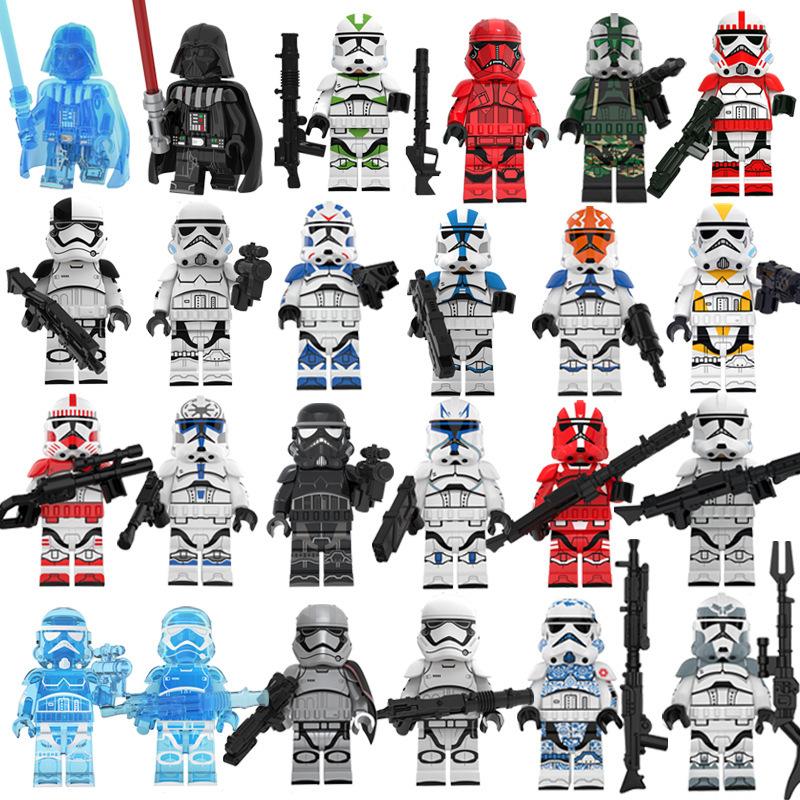 Star Movie Warrior Building Block Minifigures Small Particle Assembly Figures Battle Toy 24 Styles