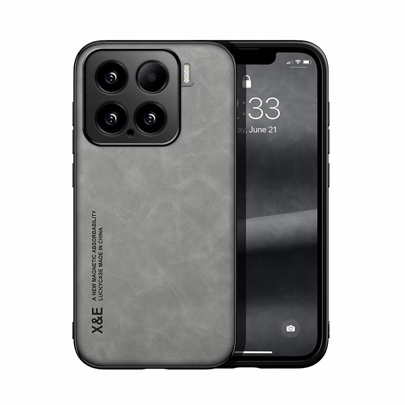 Для Xiaomi 15, 15 Pro Чехол Ударопрочный Кожаная Текстура Шелковистое Ощущение Чехол С Магнитной Притяжкой внутри Для Xiaomi Mi 15