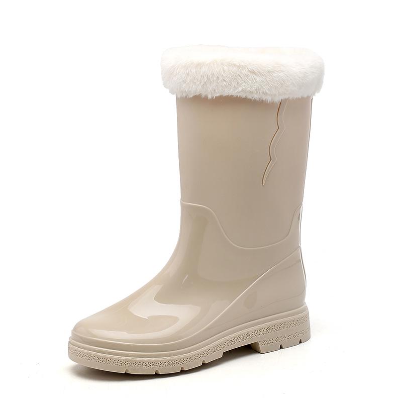 Женские водонепроницаемые высокие резиновые сапоги: Стильный, нескользящий, удобный, износостойкий — идеально подходит для кемпинга и использования на кухне.