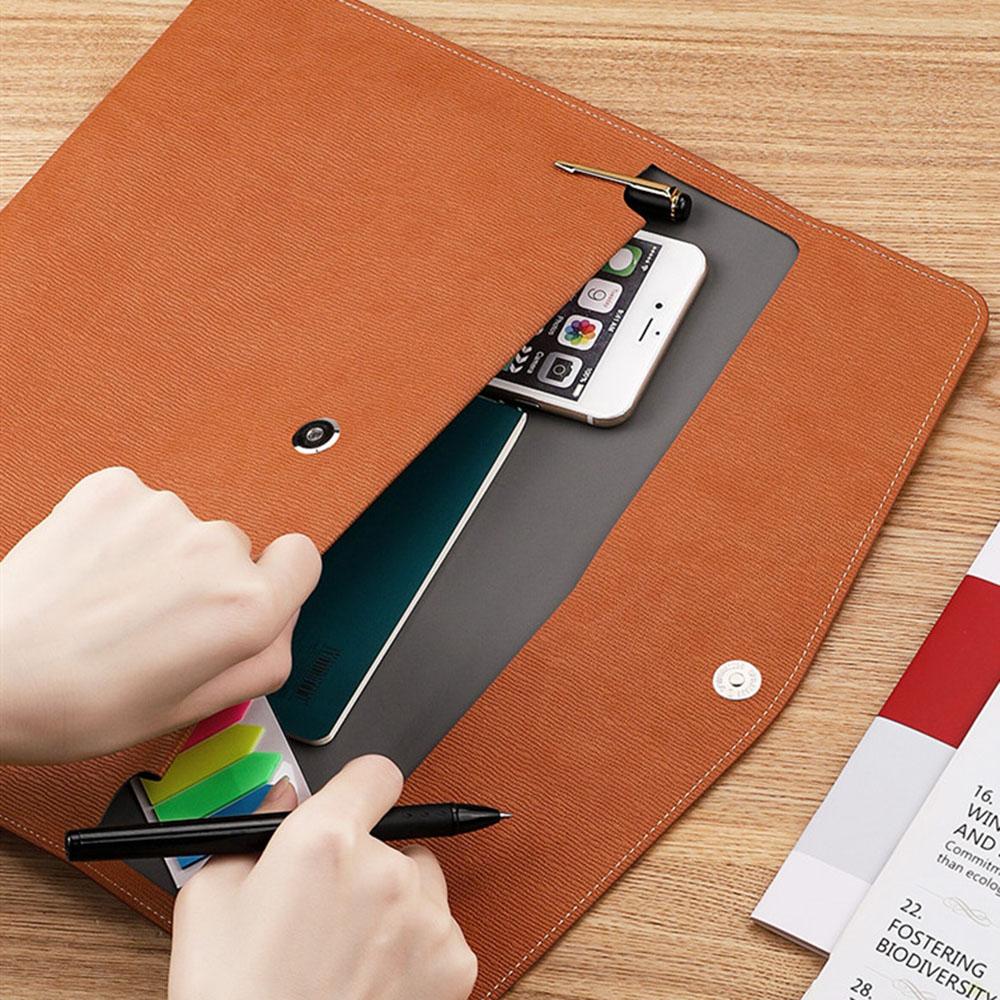 Экологичная сумка для хранения, деловой портфель, школьная офисная канцелярия, папка для файлов