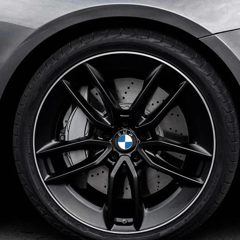4 шт. 56 мм Наклейки на центральные колпаки колес с логотипом BMW M M3 M5 M6 X3 E46 E90 E39 F10 F20 F30 G20 E60 E36 E34 X6
