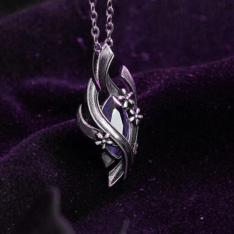 Мультяшный Курома Тонг Сакура Сердце Ночи Кулон Второе Измерение Аниме Периферия Додзин Ожерелье Подарок Цепочка для свитера