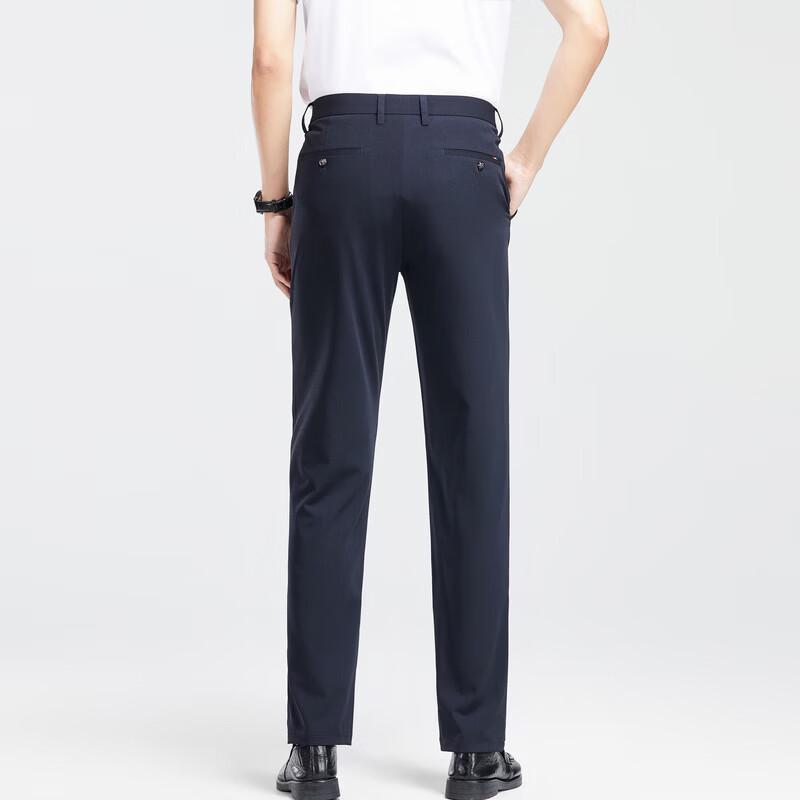 LANGSHA Мужские Премиальные Прямые Брюки в Стиле Business Casual