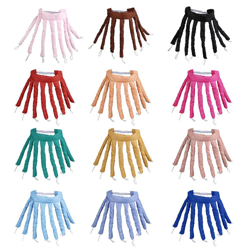 Осьминог Без нагрева Ленивые бигуди Повязка на голову для крупных волн