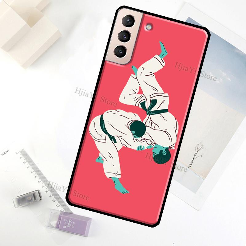 Чехол для Samsung Galaxy S23 Ultra Note 20 10 S9 S10 Plus S20 S21 FE S22 Ultra с принтом Дзюдо