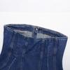2025 Spring Women's Fashion: European & American Style Denim Bustier Top