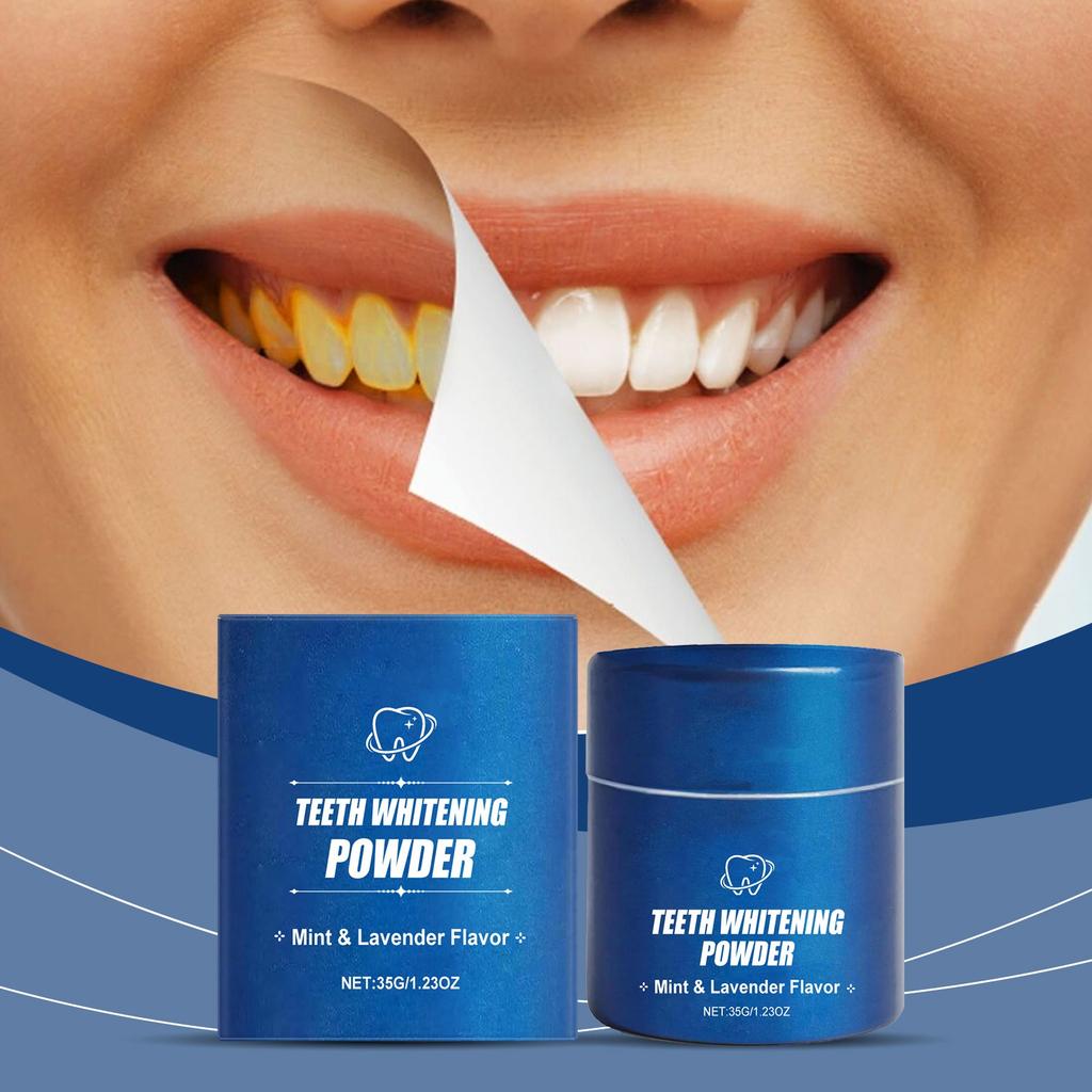 Зубная паста отбеливающий порошок, отбеливающий порошок, порошок для отбеливания зубов, добавляет отбеливающий эффект любой зубной пасте 35 г