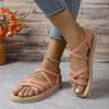 Women's Fashion Trend Anti-slip Wear Strap Flat Sandals