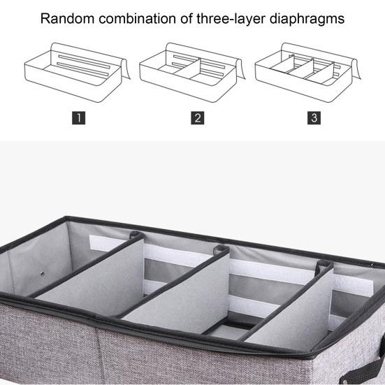 Shoes Cabinet Multi-Grids Foldable Fabric Under Bed Storage Case Household Supplies
