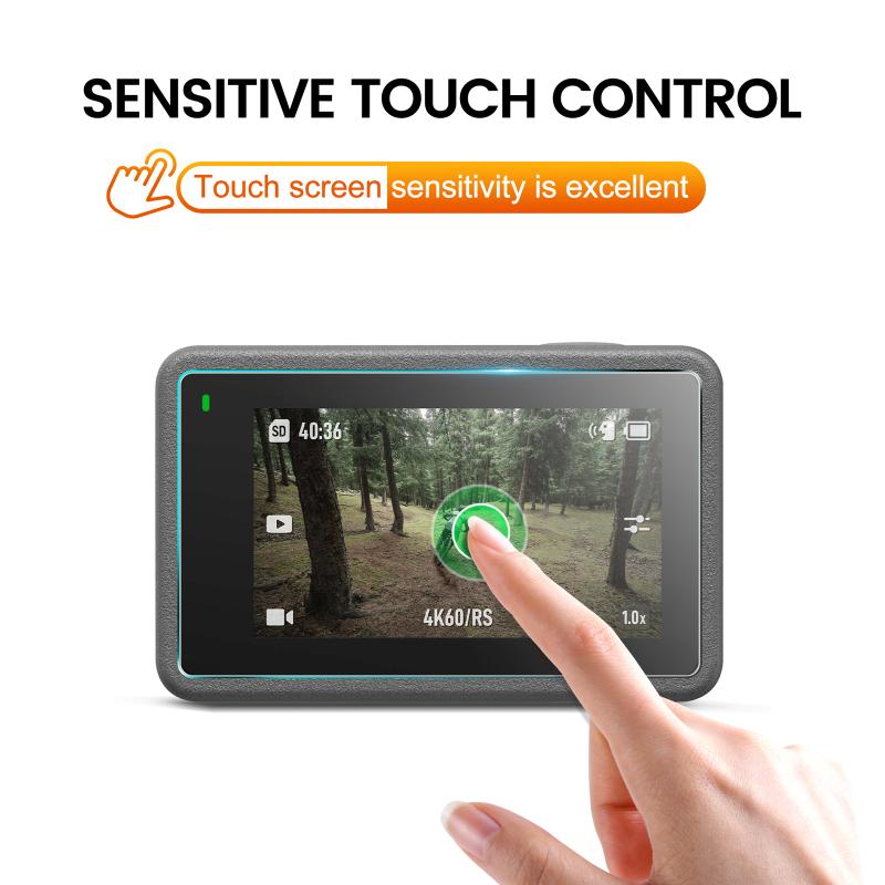 Screen Protector Compatible For Dji Action 3 Main Screen Front Screen Lens Explosion-proof Tempered