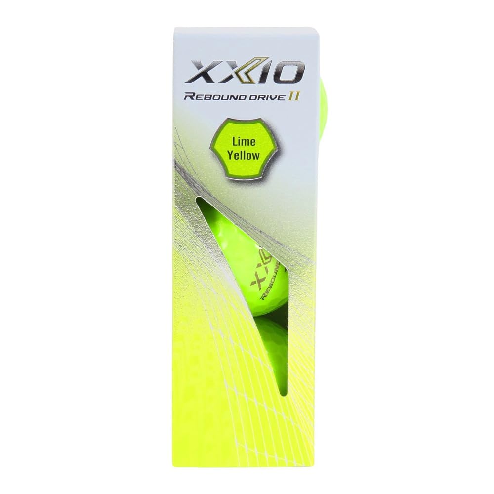 XXIO Rebound Drive Golf XXIO RD2 XN RD2 YEL Рукав x Мячи, (3-Pack) (Желто-зеленый/FF/Мужской)