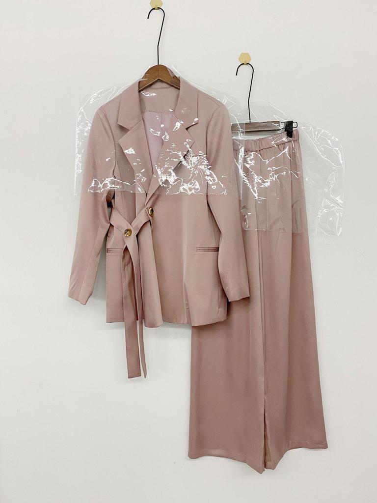 Женские прямые атласные брюки Water Ripple с высокой талией