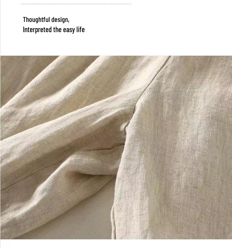 Хлопковые брюки гаремы с высокой талией и ретро застежкой-лягушкой - Легкие, эластичные, с завязкой на талии, свободного кроя для весны/лета