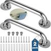 2pcs Stainless Steel Handrail, Safety Railing, Towel Rail, Shower Handle, Wall Handrail, Bathroom Handrail