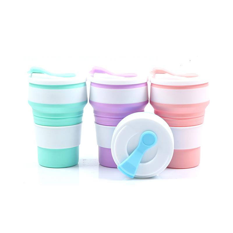 Кофейные кружки, складной силикон для путешествий, кемпинга, пешего туризма, пикника
