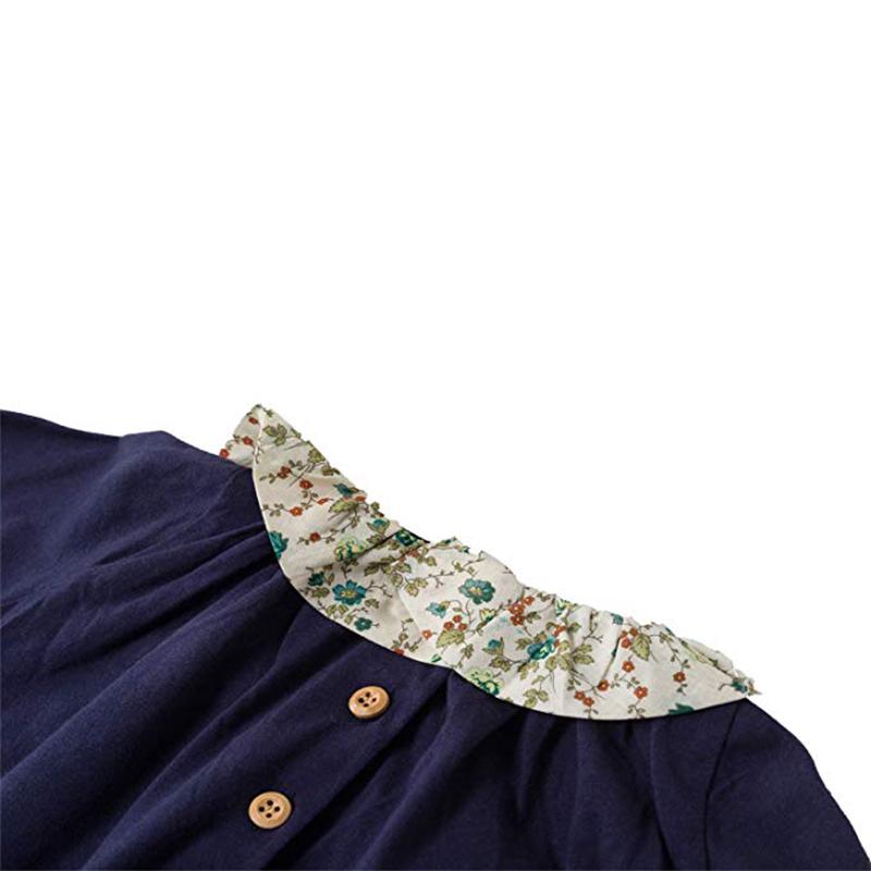 Детское хлопковое платье YUBAOBEI