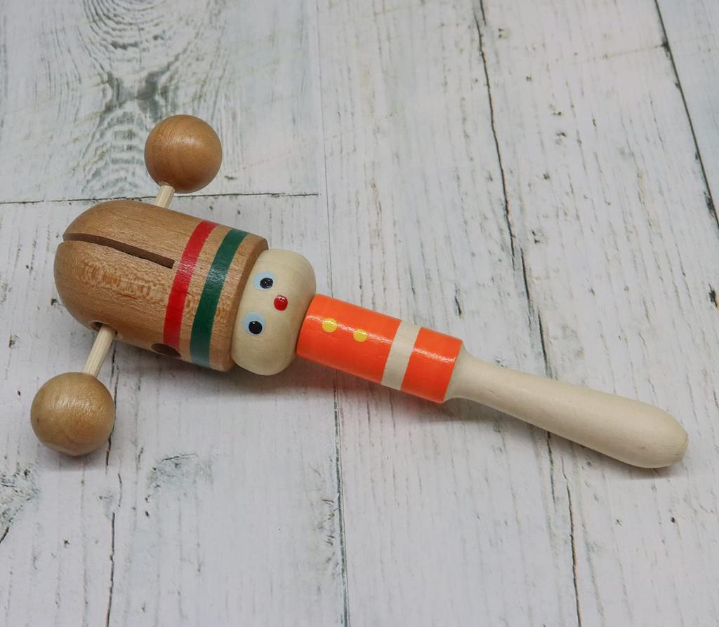 Made in Japan wooden toy Ring Ring ticking Old-fashioned