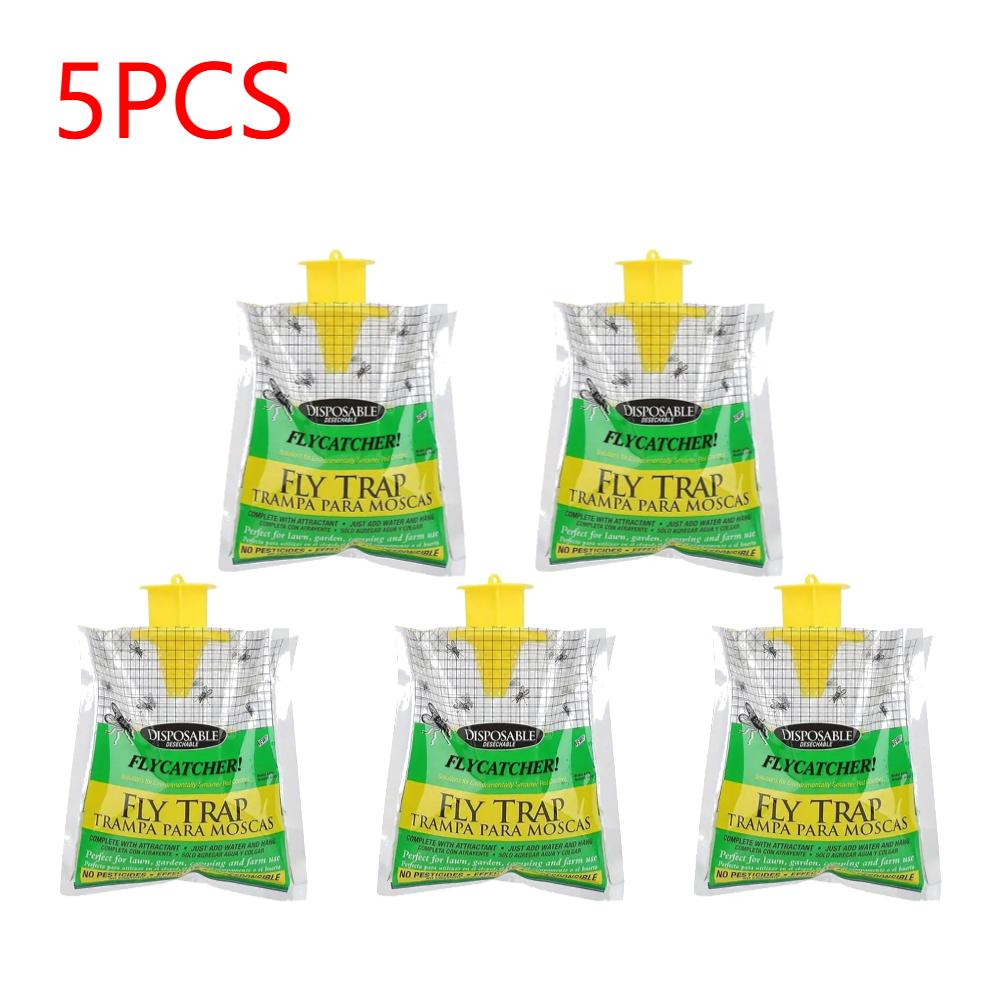 1-20 шт. Подвесная ловушка для мух Одноразовый пакет-ловушка для мух Ловушка для комаров Ловец Убийца насекомых Мух Ловушка для мух Сад на открытом воздухе