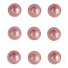 Demi-perles en plastique, autocollants, 5 mm, 80 pces, rose