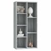 Bookshelf Gray Sonoma 50x25x106 cm