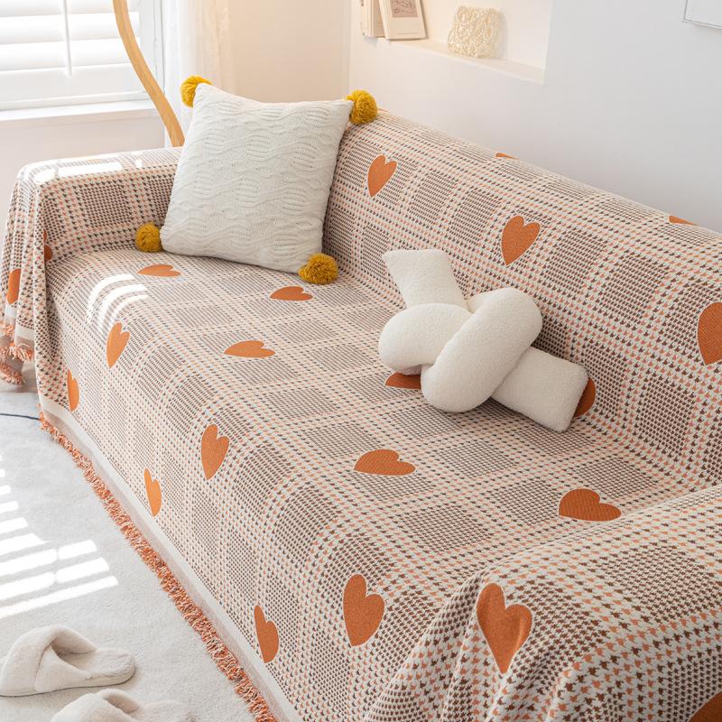 Ткань для чехла для дивана, высокая плотность, приятная для кожи, удобное мягкое многоцелевое одеяло кремового цвета, мягкий цветной тон, дышащая