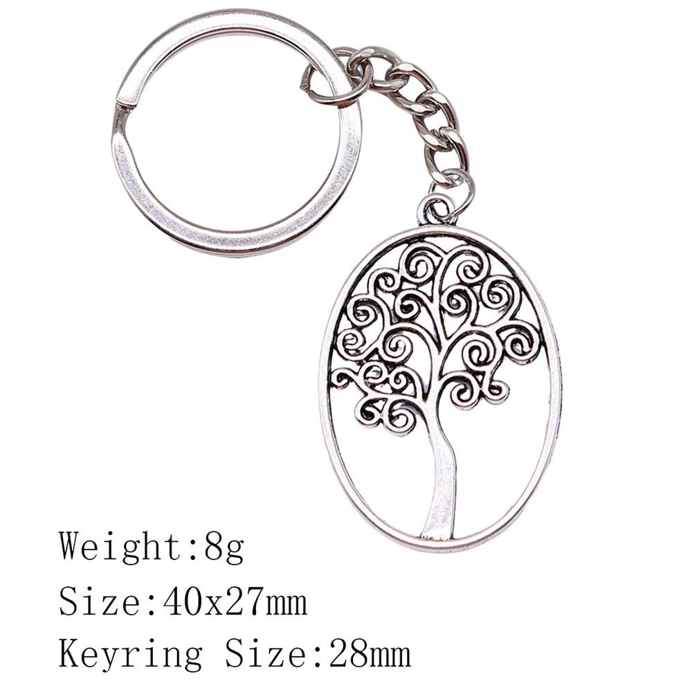 Birthday Gifts Men Keychain Tree Of Life Key Ring Biz Woman Chains
