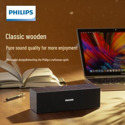 Philips SPA3609 Деревянная Bluetooth настольная колонка CN вилка (адаптер в комплекте)