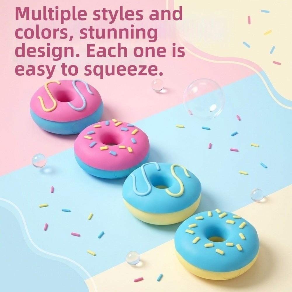 Soft TPR Donut Squeeze Toy Donut Shape Donut Squishy Pinch Le Home Relaxation