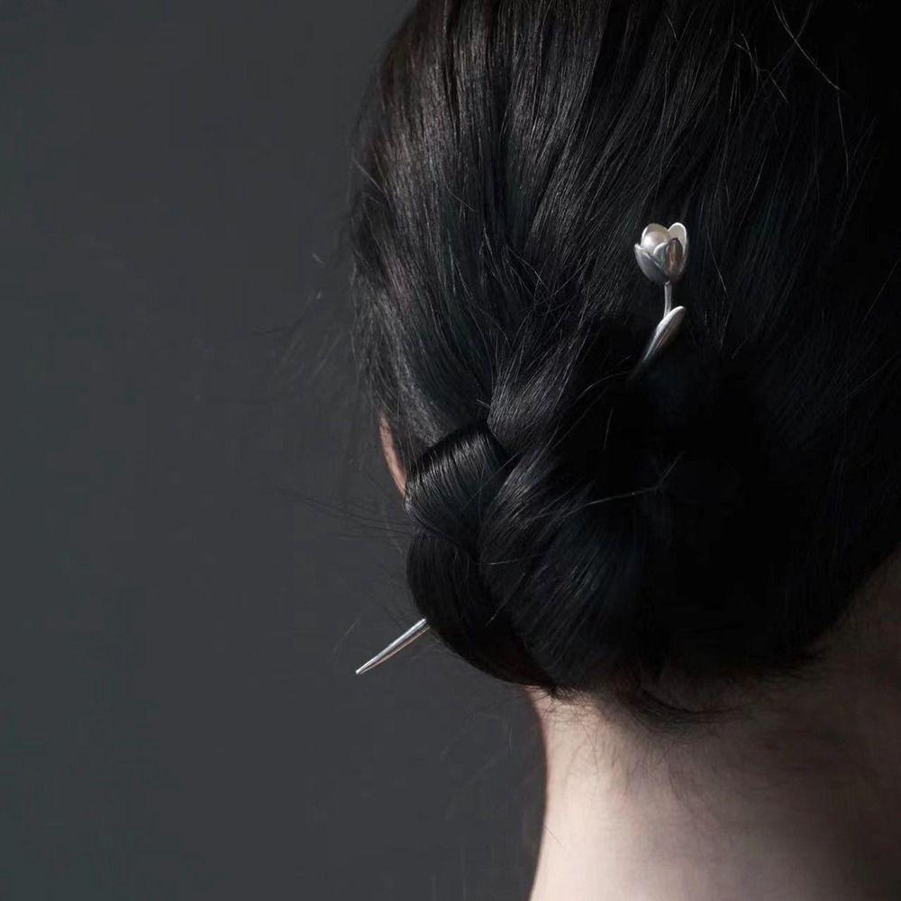 Инструмент для дизайна прически, заколка в древнем стиле, палочки для волос Ханфу, металлическая шпилька, головной убор в китайском стиле