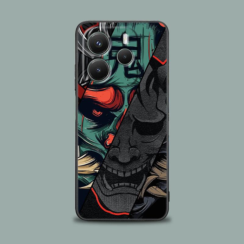 Чехол для телефона Samurai Ghost Hannya Ukiyo-E Mask для Xiaomi Redmi 14C 12C 10C 13C 4G Redmi Note 14 13 12 11 10 Pro Plus 12S 9S