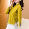 Half-high Neck Pullover Sweater Female Fall and Winter Loose Thin Knitted Bottoming Shirt Tops