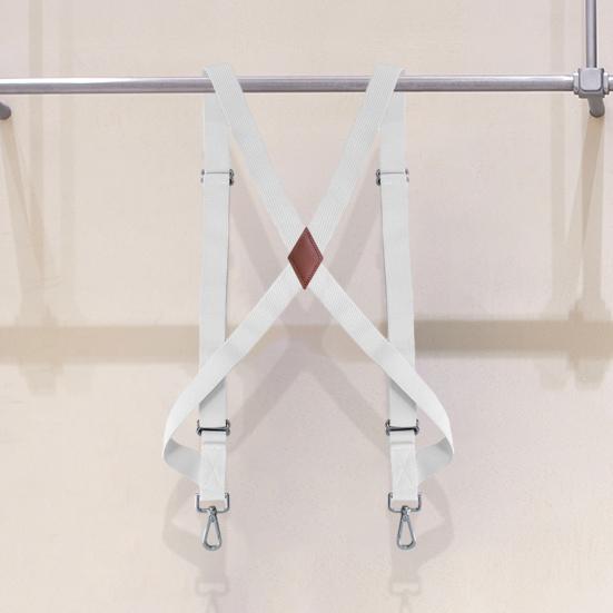 Регулируемые подтяжки унисекс с 2 пряжками, нескользящие съемные X-задние зажимы для рубашки, эластичные подтяжки, аксессуары для одежды