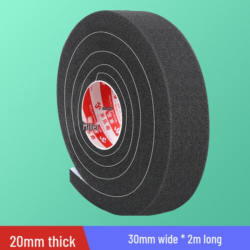 Black Soft Sponge Sealing Strip for Soundproof, Windproof, Shockproof Glass and Sliding Doors or Windows