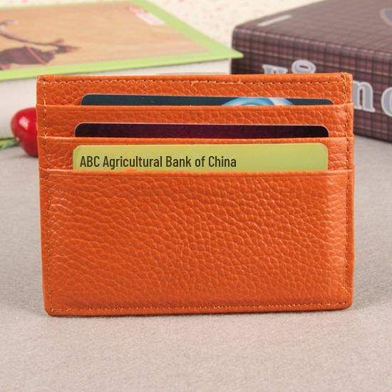 Кошелек из натуральной кожи для водительских прав и кредитных карт – ультратонкий кошелек из коровьей кожи для монет и кредитных карт