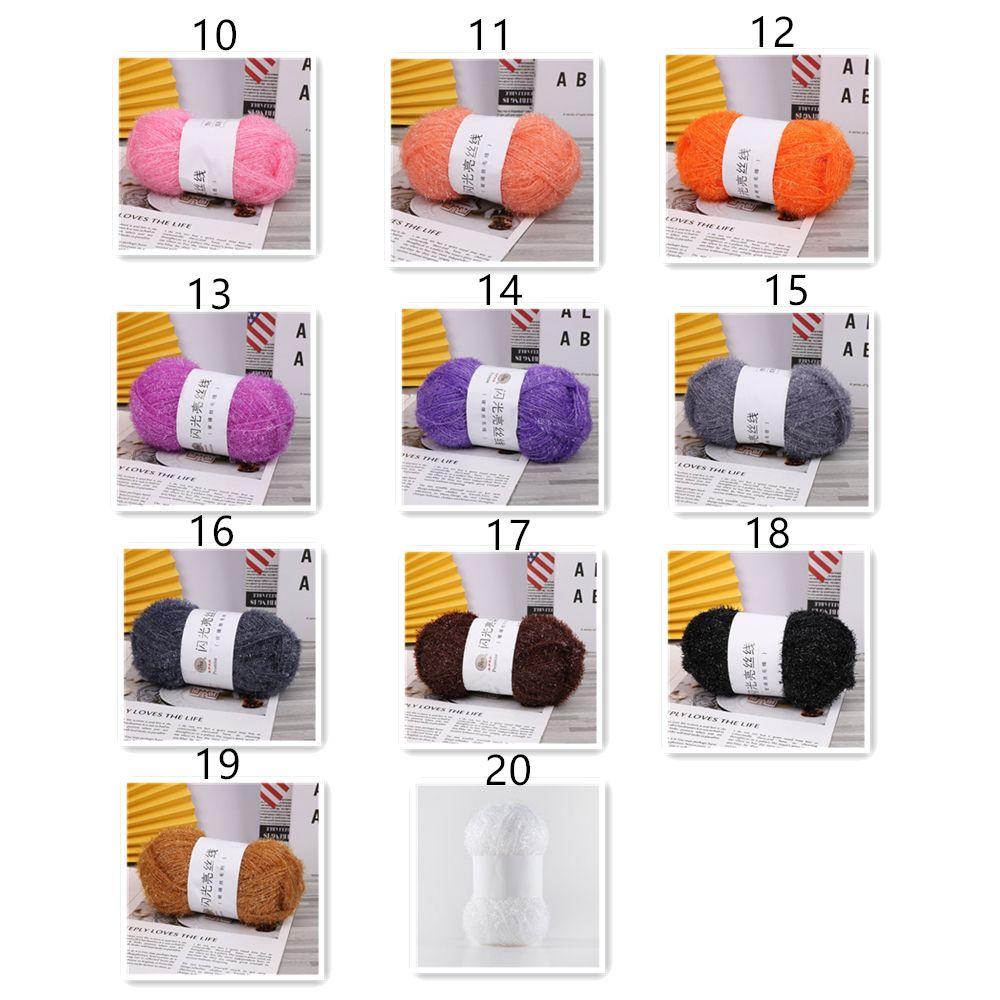 DIY Knitting Soft Chunky Crochet Sparkle 100g Knitting Wool Yarn Tinsel