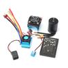 3650 Brushless Motor 3900KV with 120A Brushless ESC Heat Sink Programming Card for 1/8/ 1/10 RC Car
