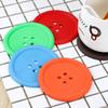 Button Silicone Tea Coasters - Cute, Creative, Non-Slip Insulation Pads