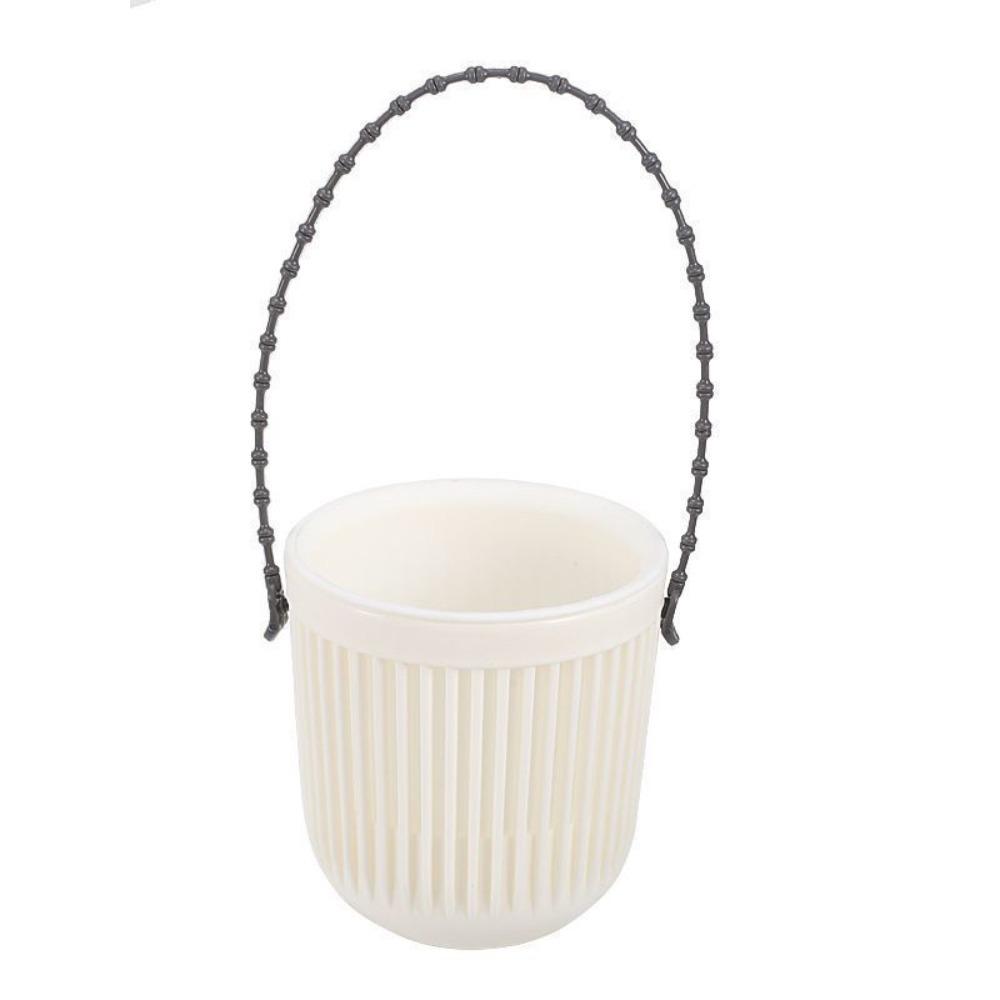 Пластиковый подвесной цветочный горшок, двухслойный садовый горшок, новый кашпо