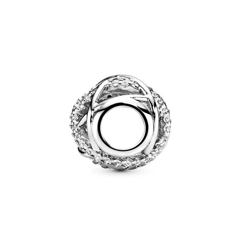 Pandora Brilliant Line Hollow Charm 925 Silver Pendant Women's Style 791388CZ