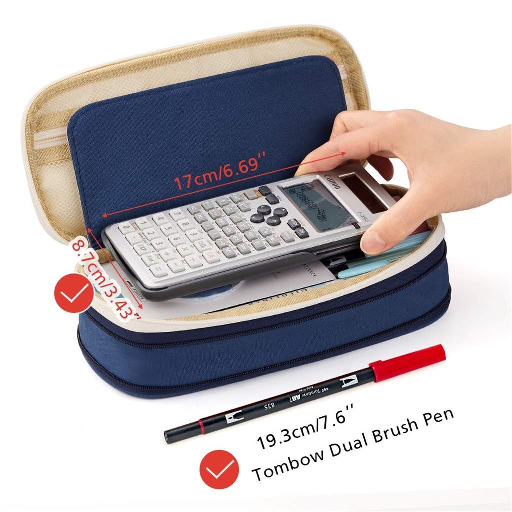 Пенал большой емкости пенал сумка для хранения для студента девушки взрослого колледжа школьный органайзер