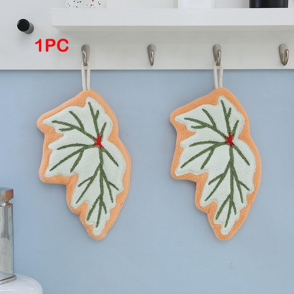 1Pcs New Style Hand Towel Home Convenient Hanging Double-layer Thickened Speed Dry Absorbent Hand Cloth Kitchen And Bathroom